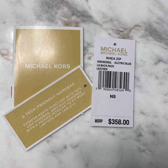 Michael Kors Large Rhea Backpack, gently used - Picture 8 of 13